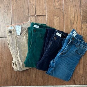 Boys crewcuts (3 corduroys & 1 jean)- Size 8
